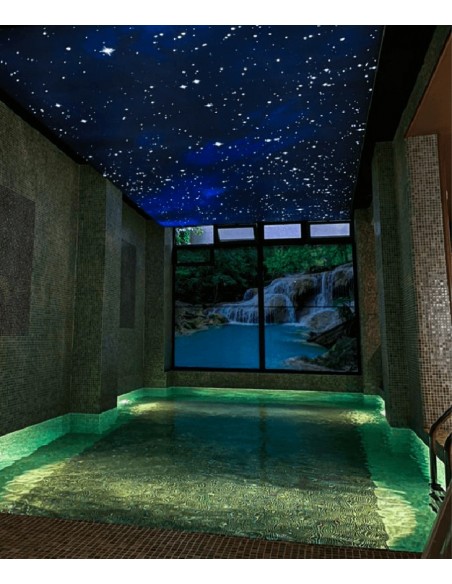 Piscine toile imprimé