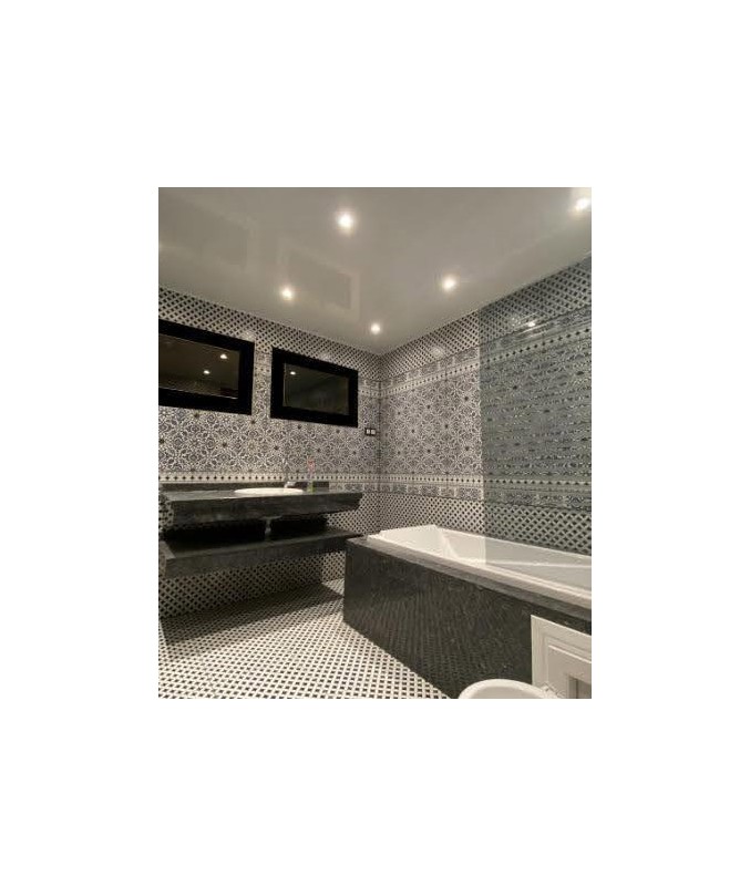 Salle de bain toile translucide