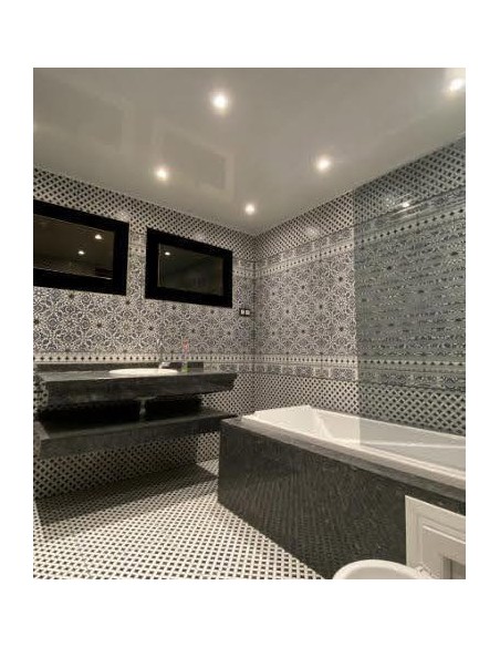 Salle de bain toile translucide