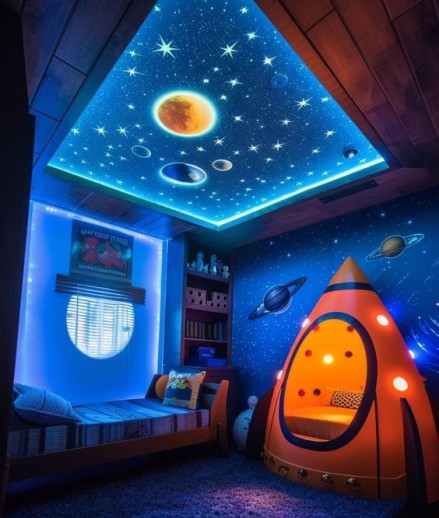 Chambre enfant toile imprimée