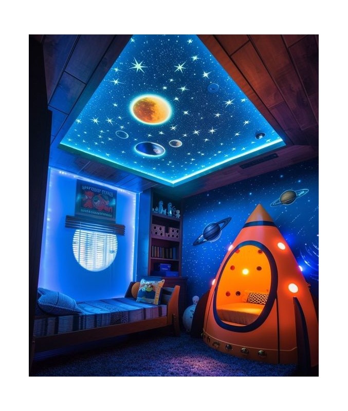 Chambre enfant toile imprimée
