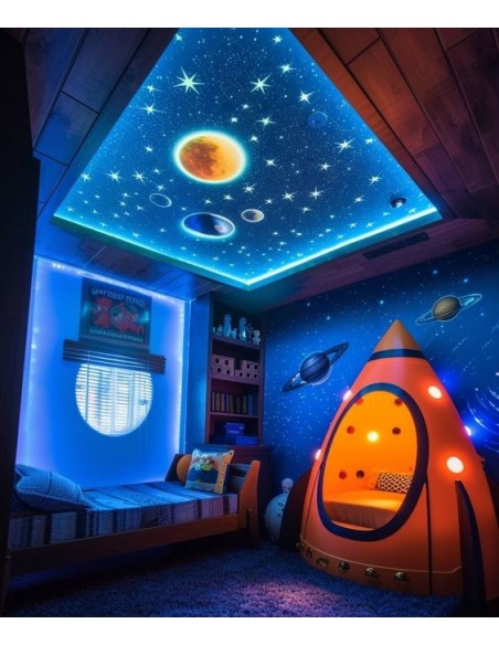 Chambre enfant toile imprimée