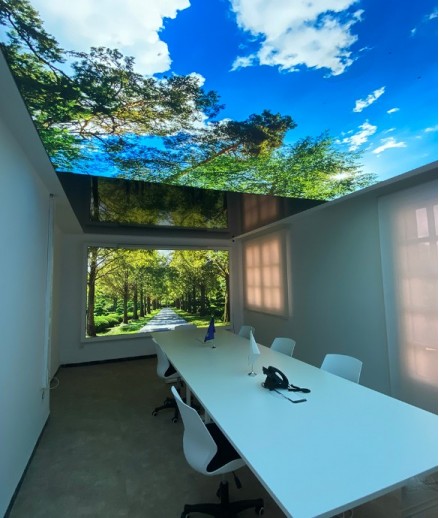 Bureau toile imprimée laquée