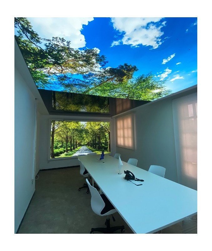 Bureau toile imprimée laquée