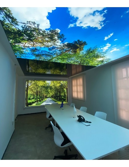 Bureau toile imprimée laquée