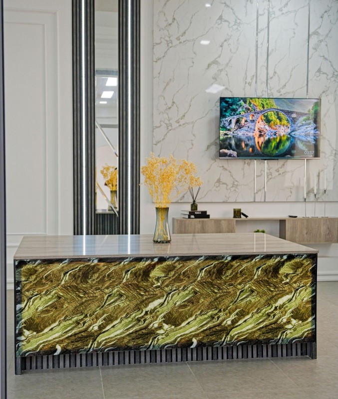 Sultan Siyah panneau pvc effet marbre translucide